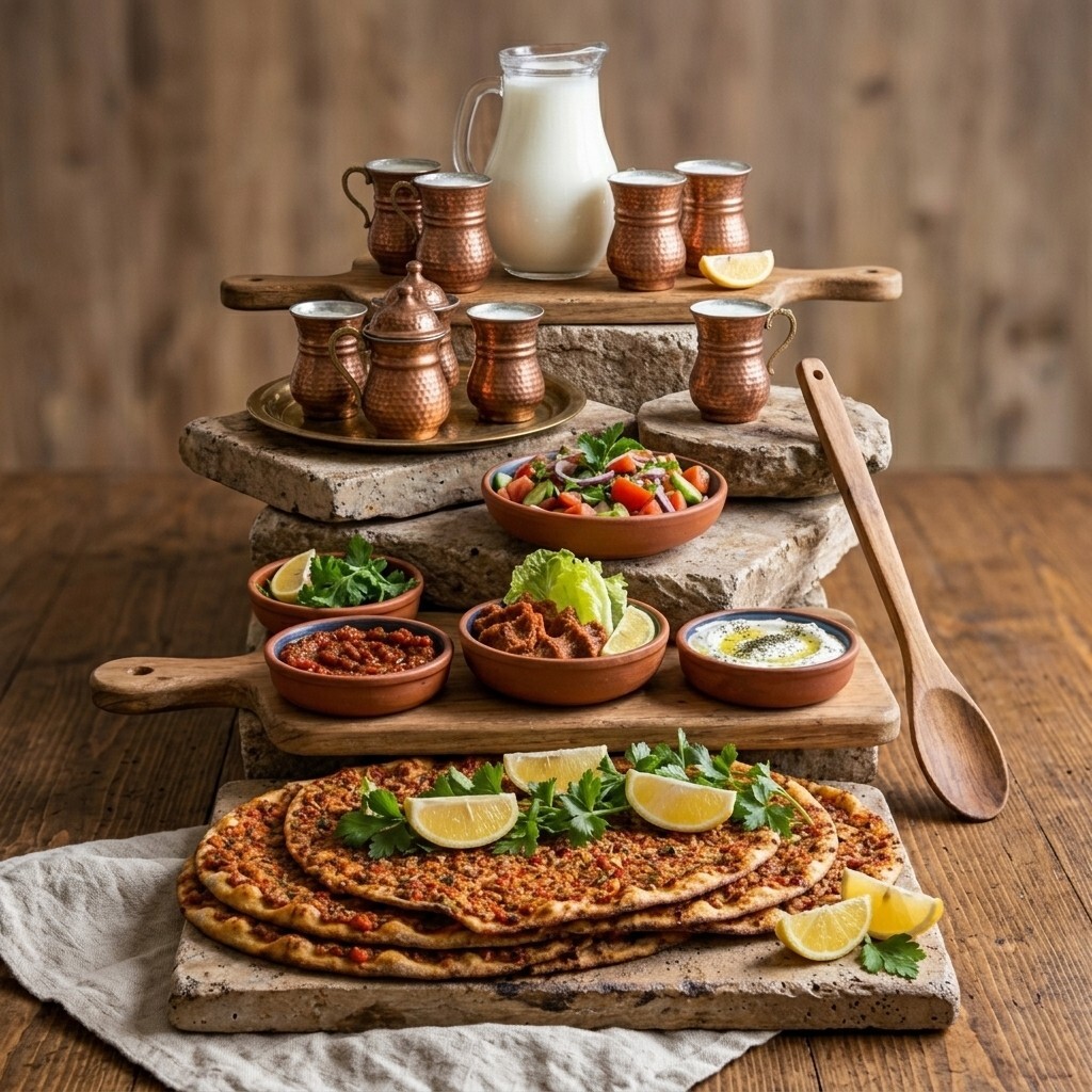 10'lu Urfa Lahmacun ve Ayran Menü