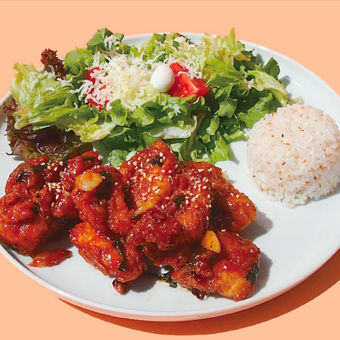 Barbekü Soslu Kızarmış Tavuk+Coca Cola