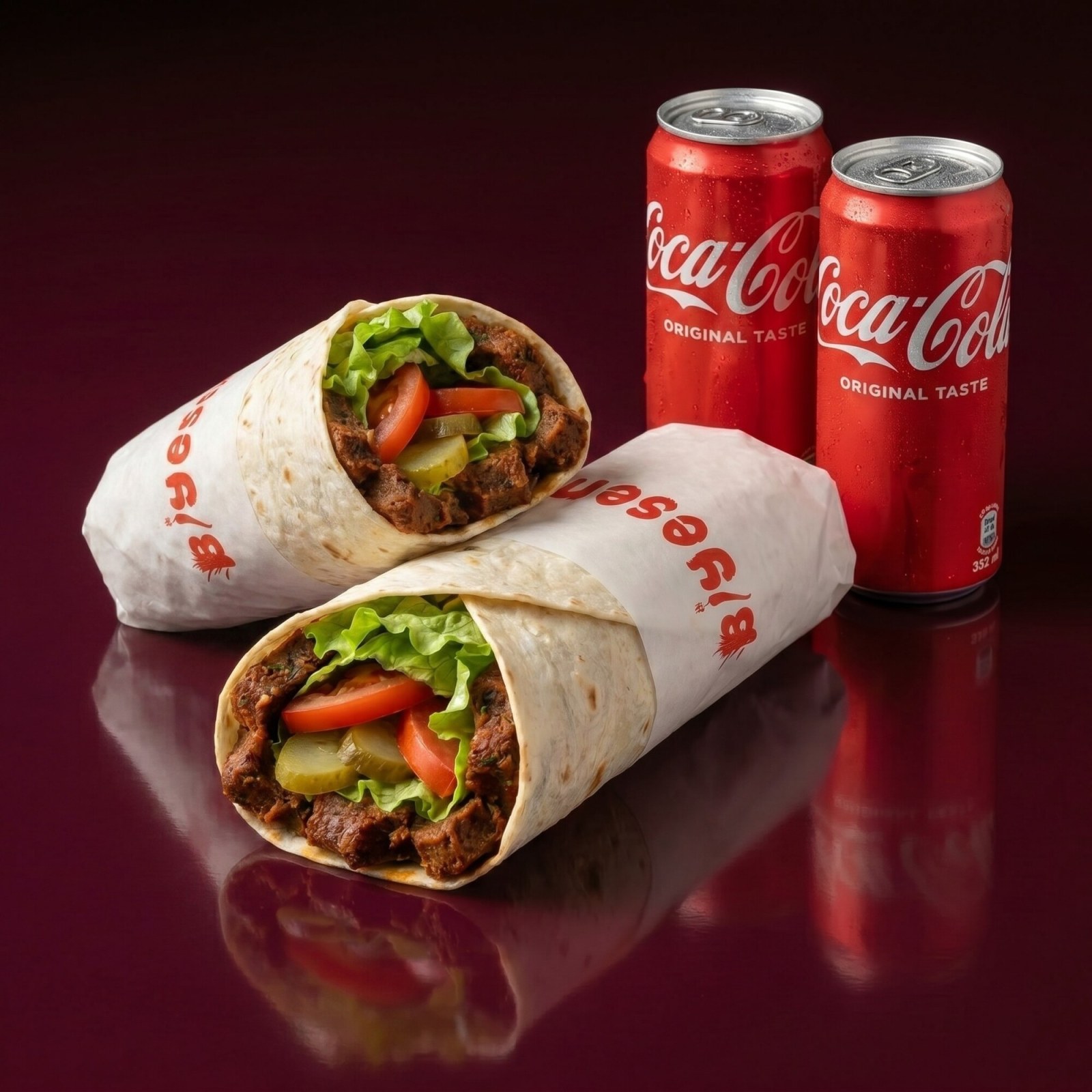 Mega (150 gr) (2 Dürüm) + 2 Kutu İçecek (330 ml)
