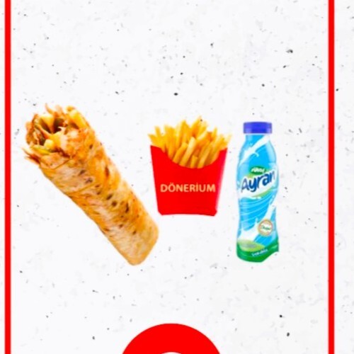 Cheddarlı Combo Tavuk Döner Menü