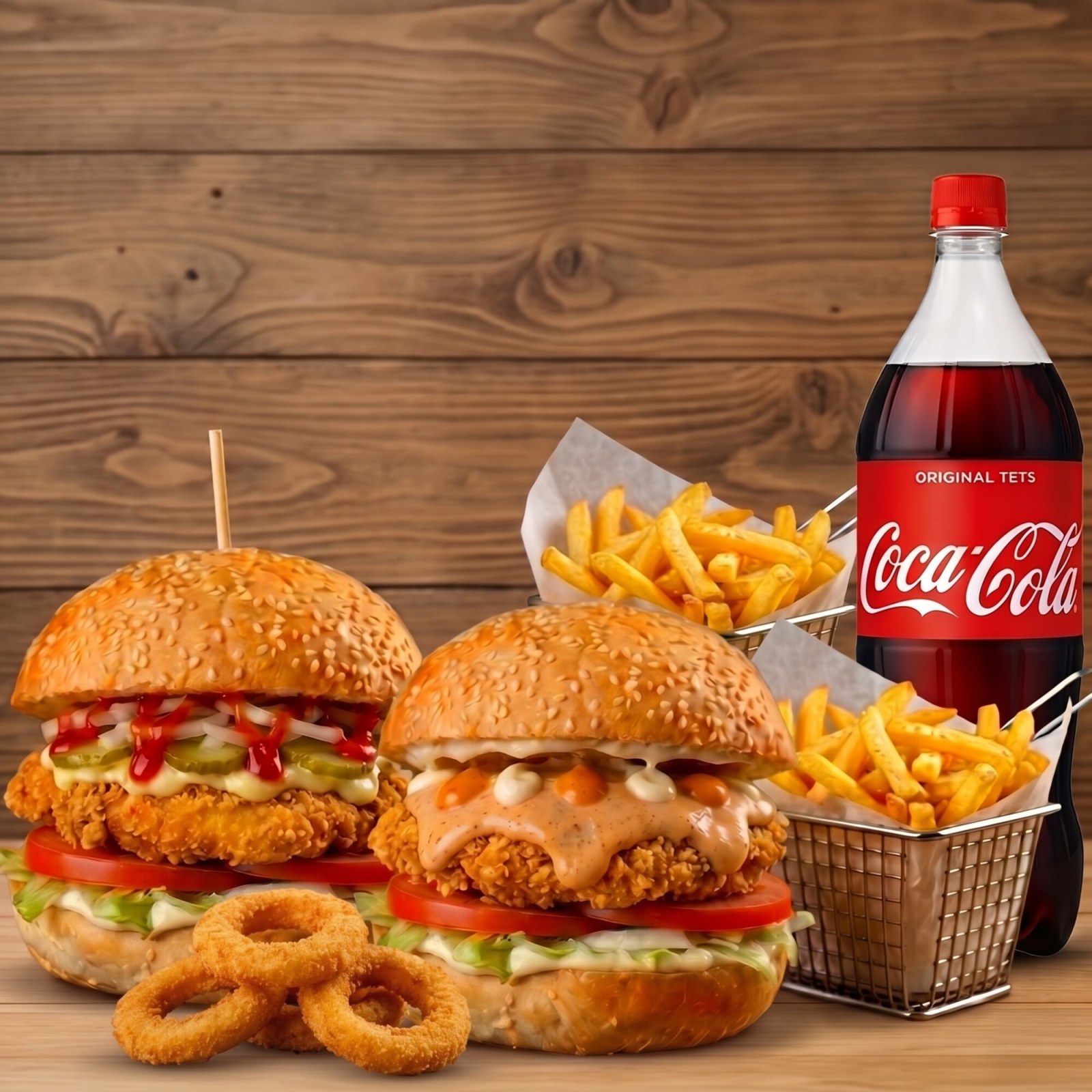 2'li Tavukburger Menü