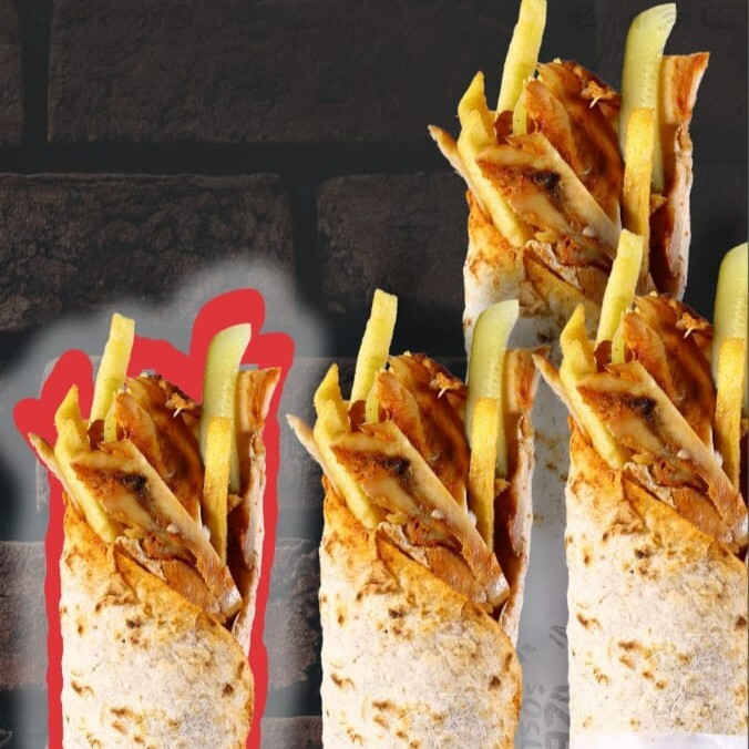 4 Al 3 Öde Tavuk Döner Large Dürüm