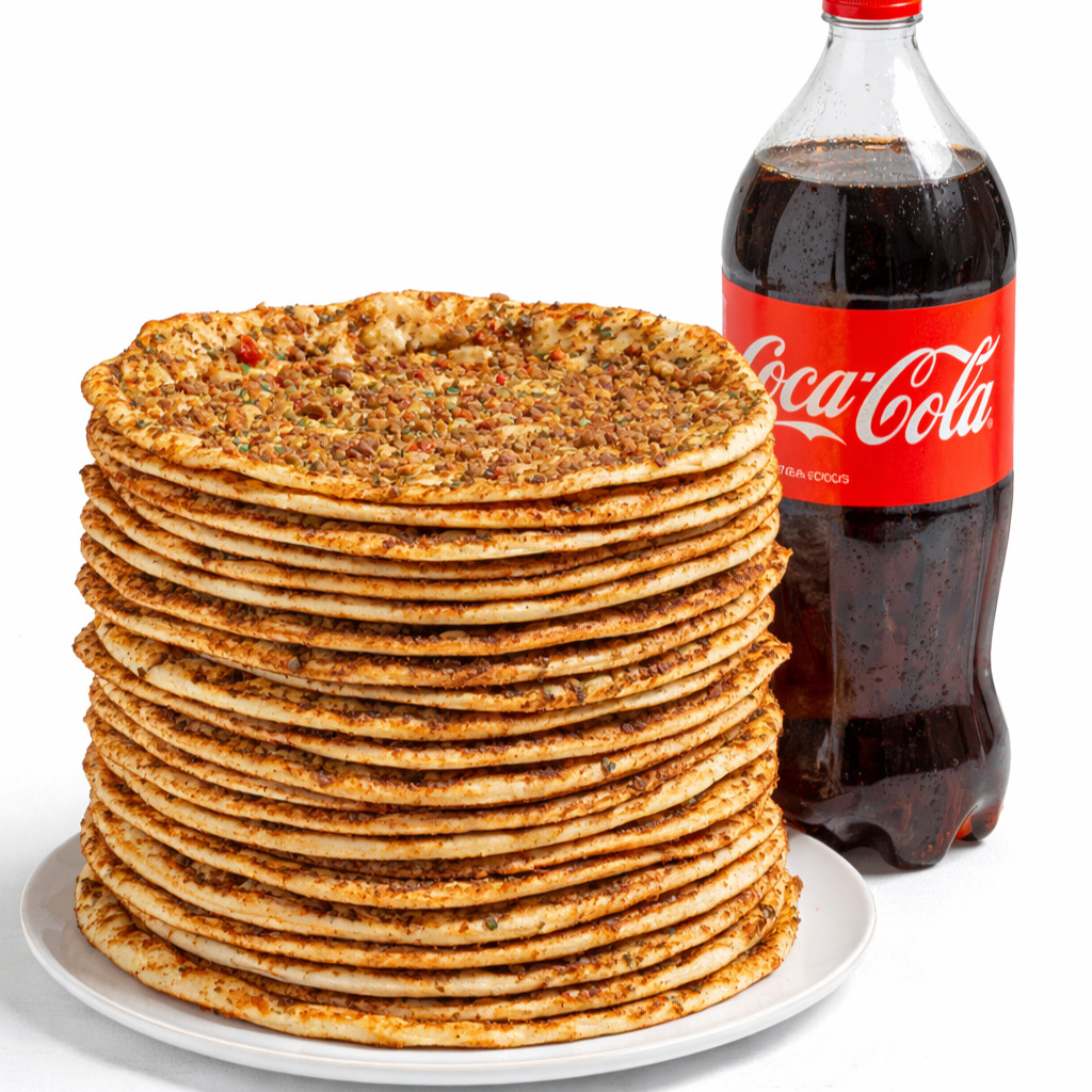 20 Lahmacun + (2 lt) Cola
