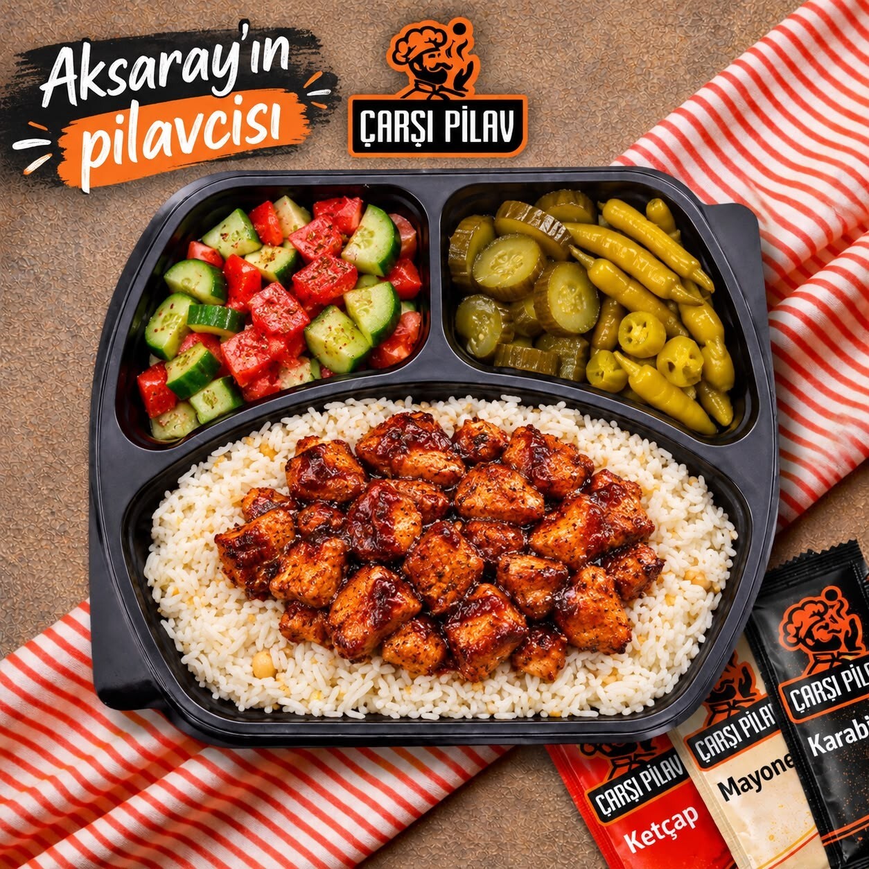 Bbq Soslu Tavuklu Pilav
