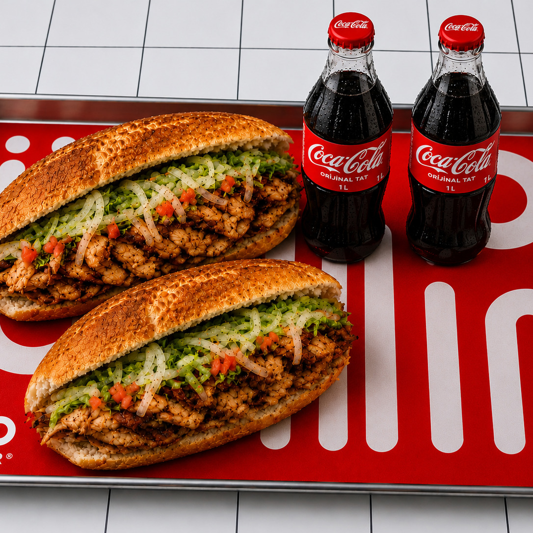 2 Ekmek Arası Tavuk Döner & 2 Kola