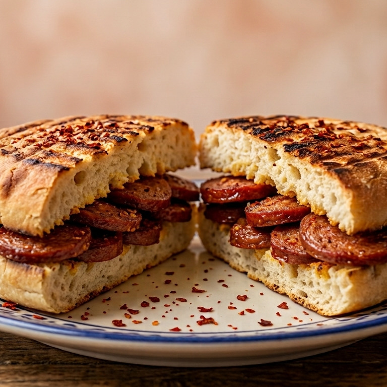 Sucuklu Bazlama Tost