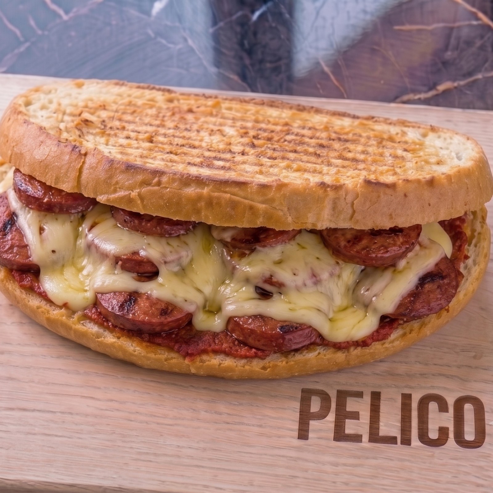 Sucuklu Kaşarlı Tost