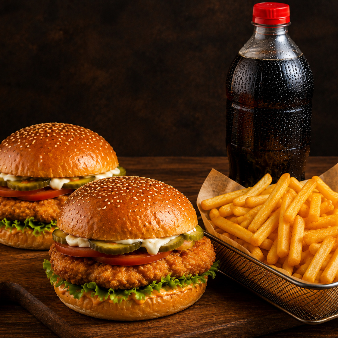 2'Li Tavuk Burger Menü