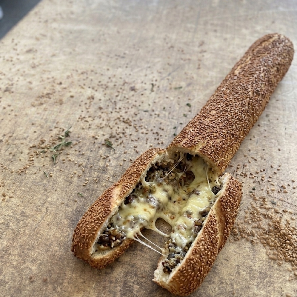 Zeytinli Kaşarlı Simit