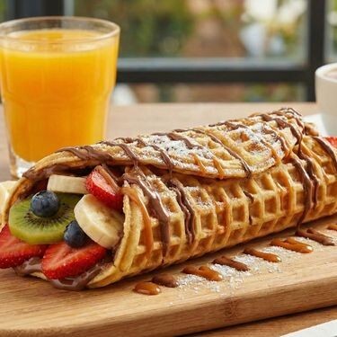 Meyveli Waffle