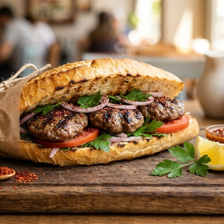Üç Çeyrek Köfte Ekmek