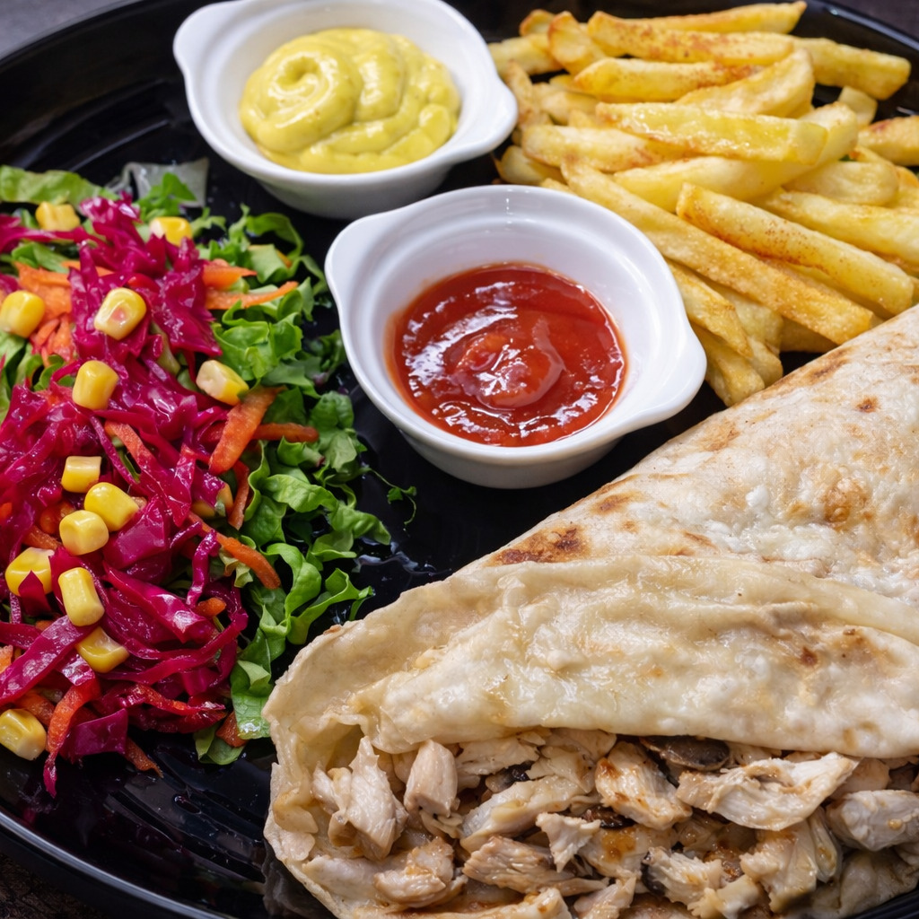 Tavuklu Mantarlı Krep