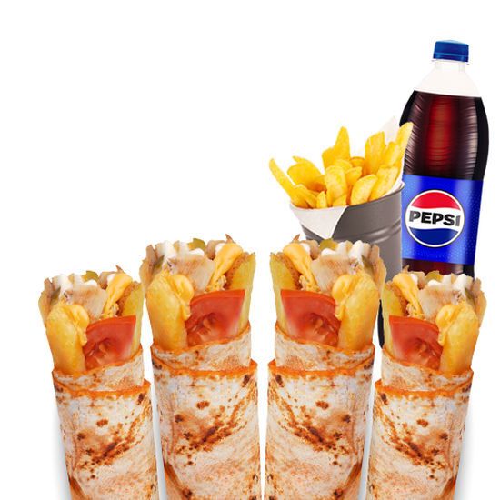 4'Lü Gagala Soslu Aile Dürüm Menü
