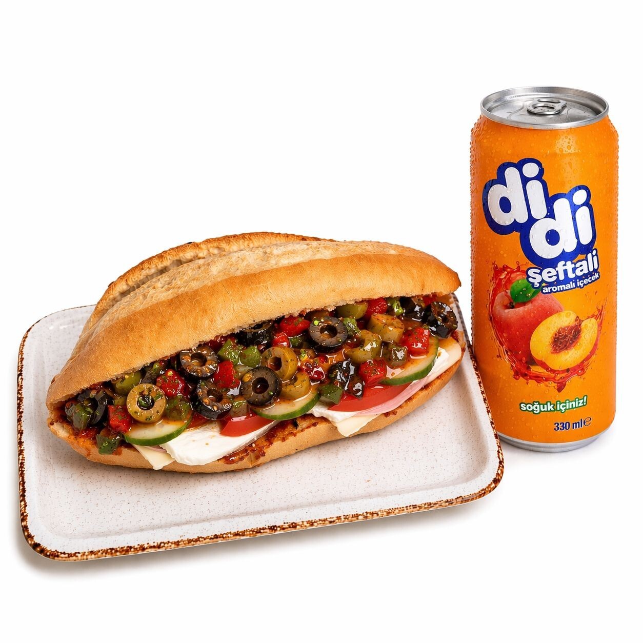 Çifte Peynir Sandviç + Didi Şeftali