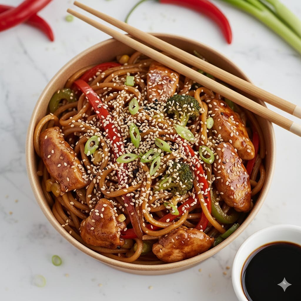 Teriyaki Tavuklu Noodle Bowl