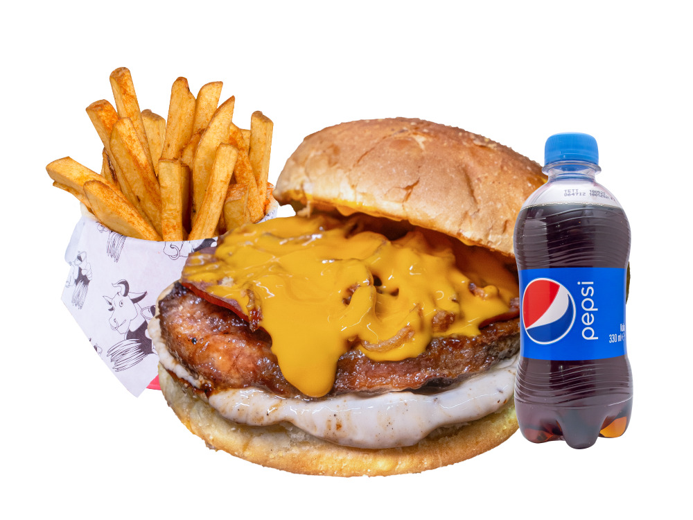 TRUFFLE MAYONEISE BLACK BURGER MENÜ