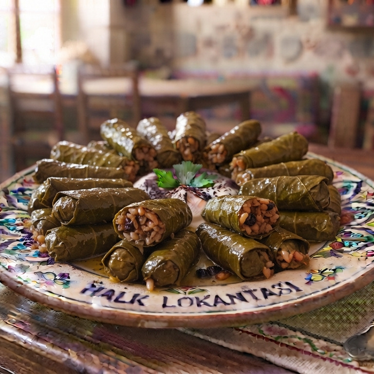 Halk Lokantası'ndan Zeytinyağlı Yaprak Sarma