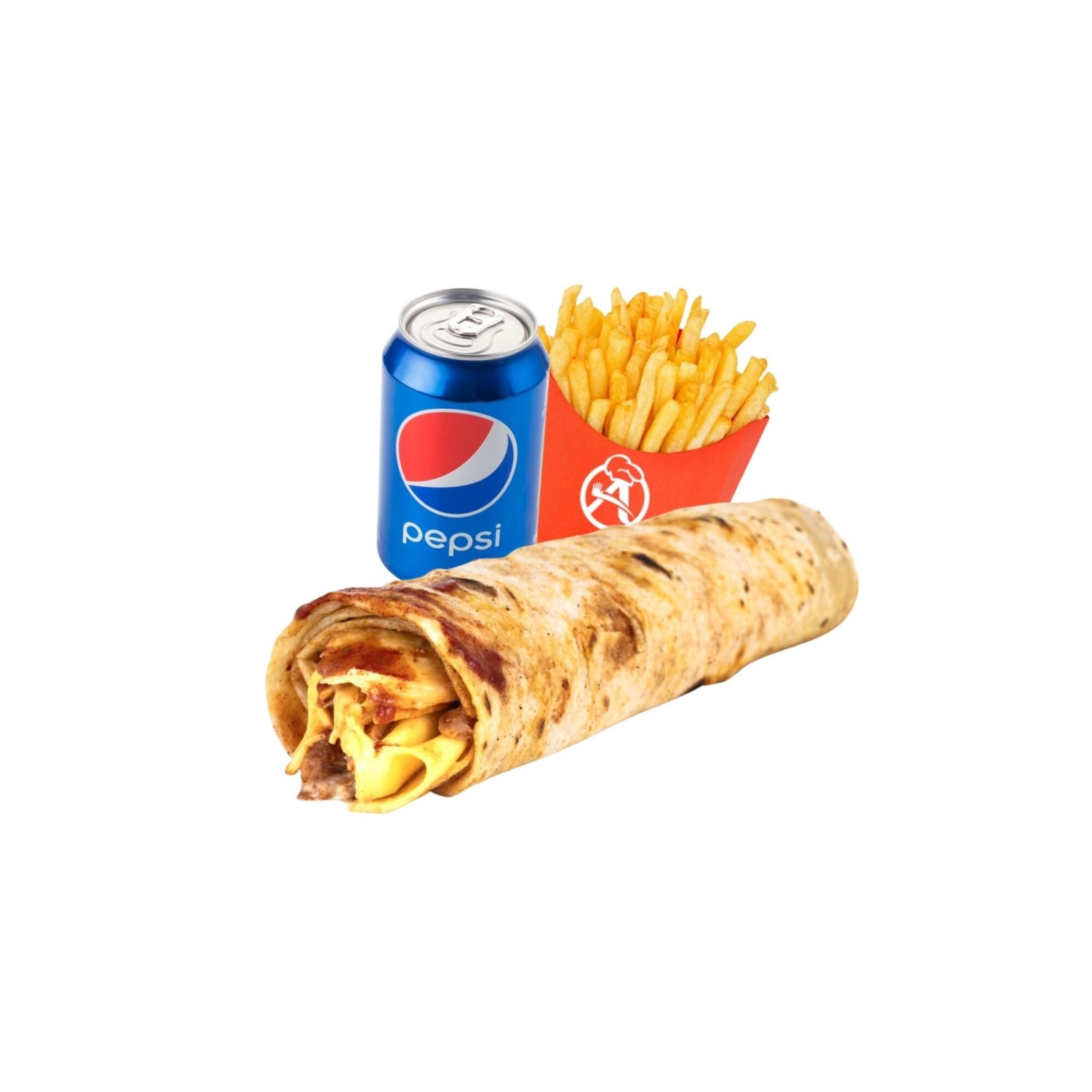 Cheddarlı Klasik Tavuk Döner Dürüm Menü