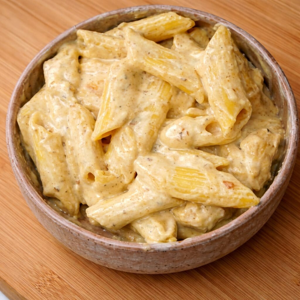Köri soslu penne