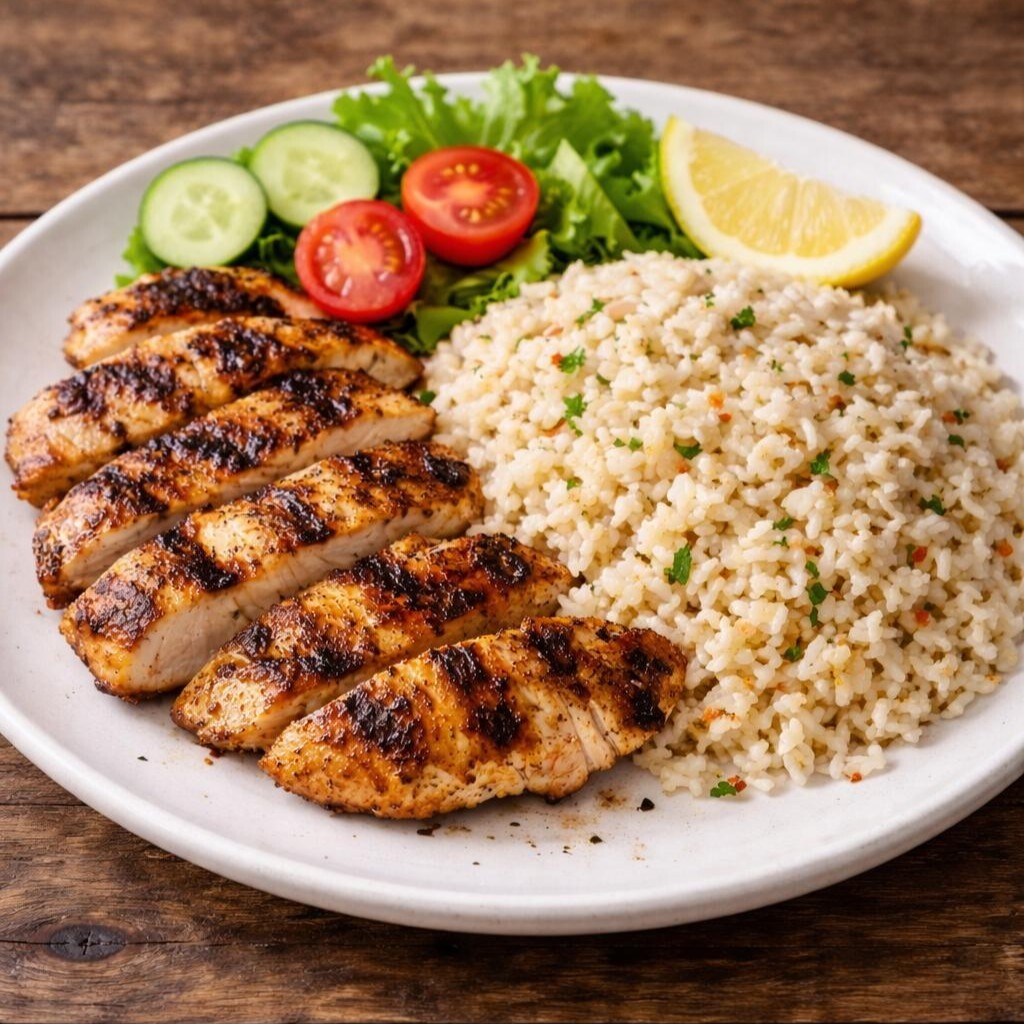 Izgara Tavuk & Pirinç Pilavı