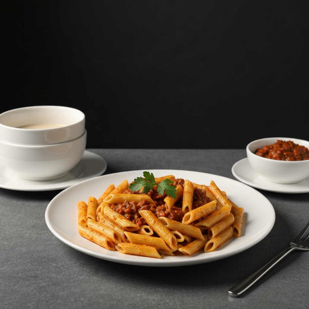 Kremalı Mantarlı Tavuklu Penne