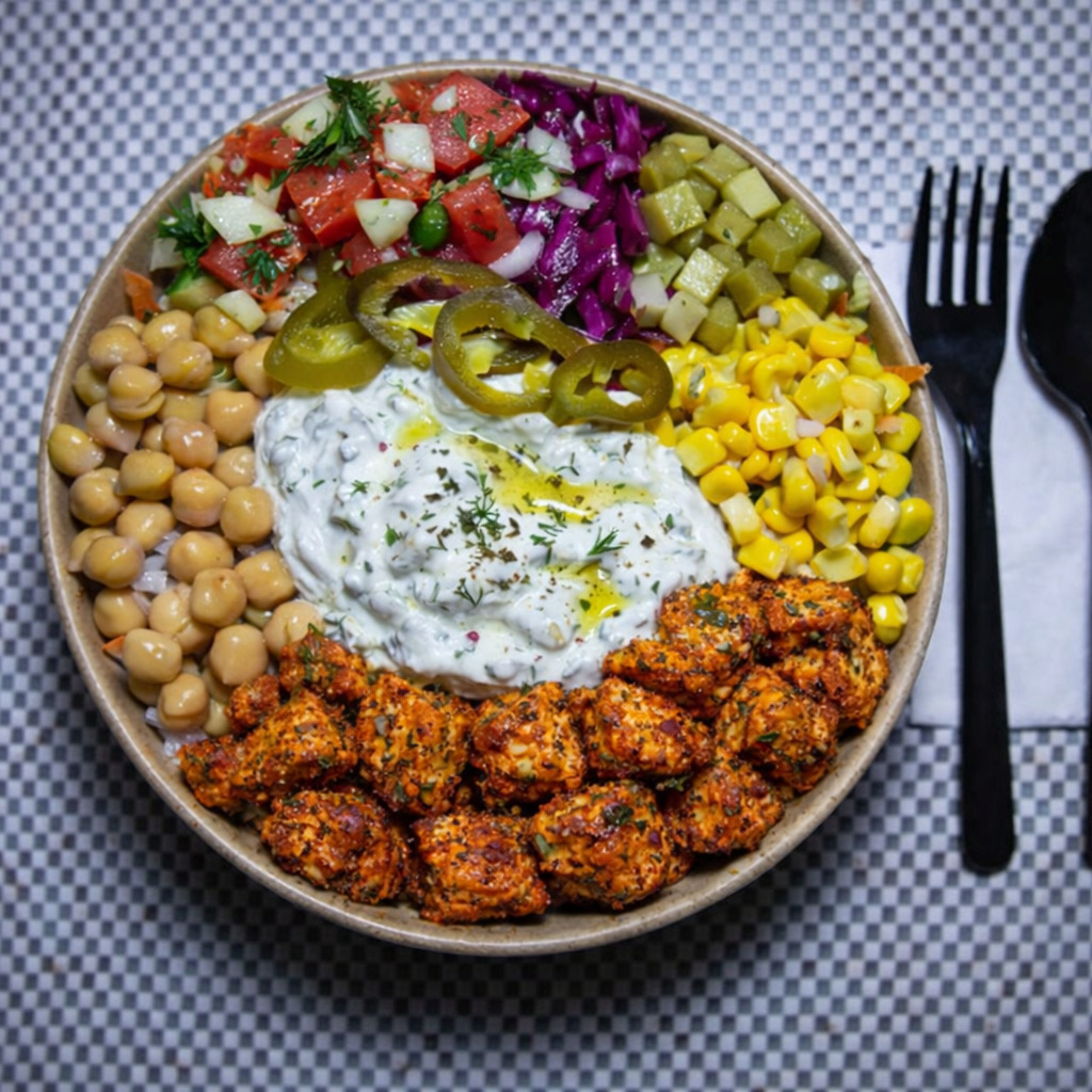 Kajun Baharatlı Tavuk Bowl