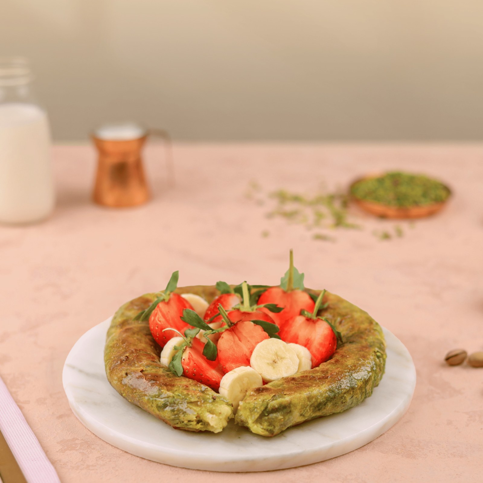 Antep Fıstıklı Simit Katmer (2 Kişilik)