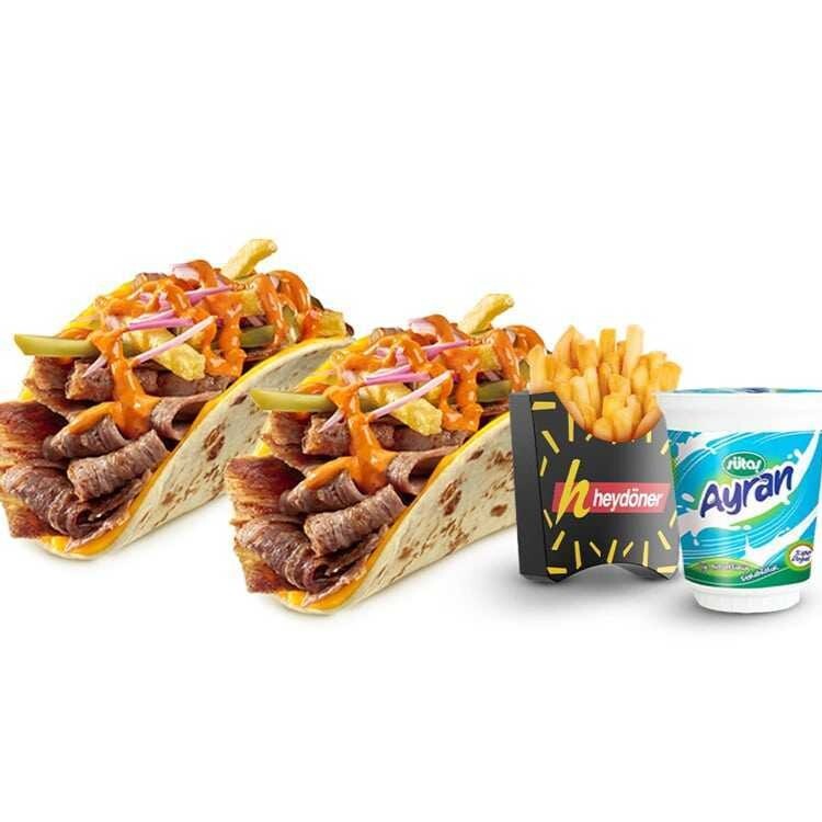 2'li Tako Combo Menü (Et Dönerden)