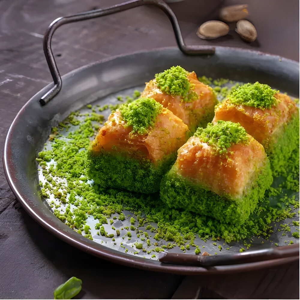 Fıstıklı Kuru Baklava Porsiyon 4 Dilim