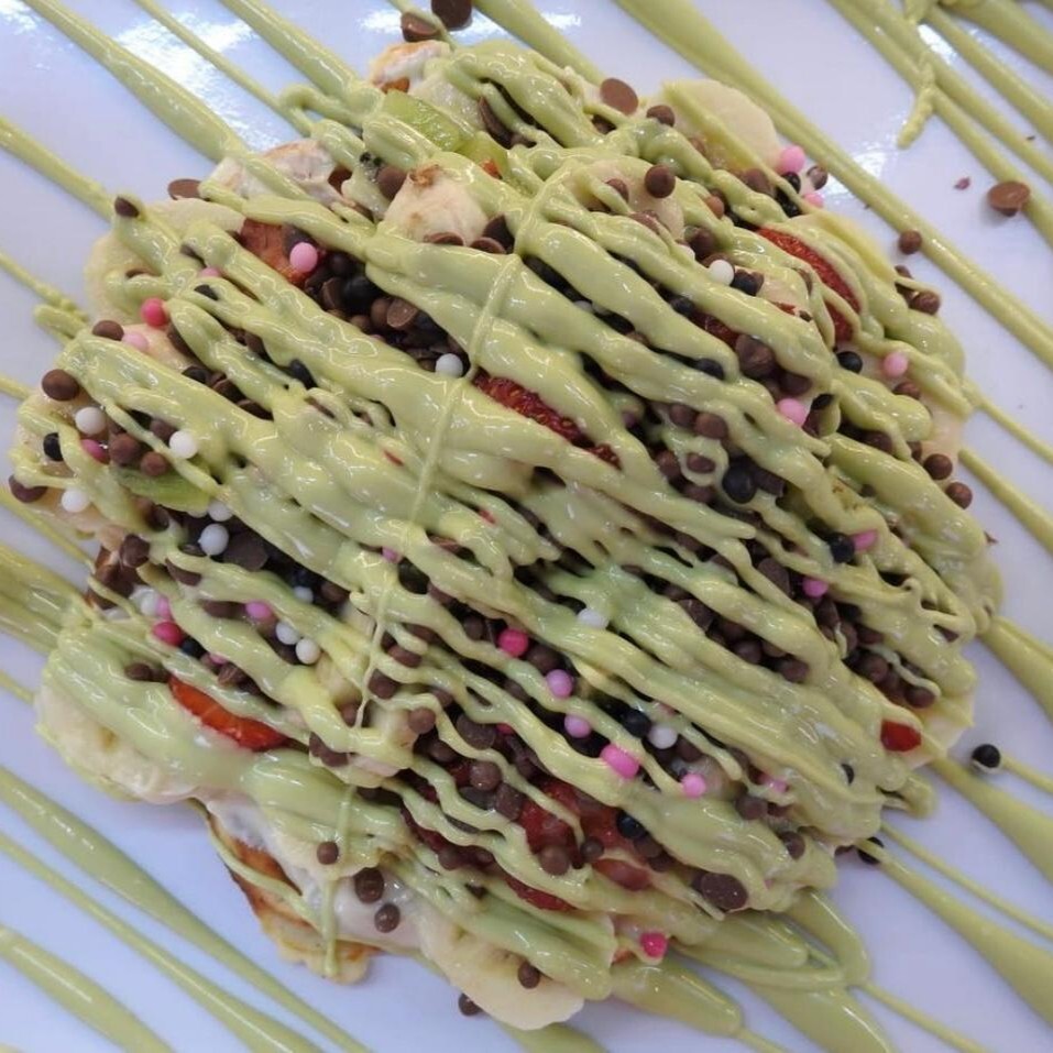 Beyaz Çikolatalı Waffle