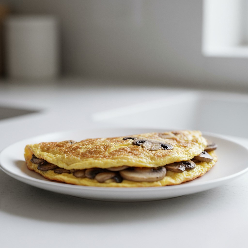 Mantarlı Kaşarlı Omlet