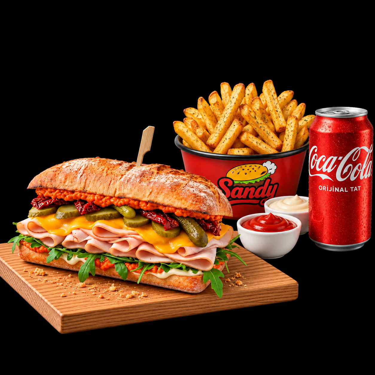 Coca Cola Doyuran Romesco Hindi Sandviç Menü