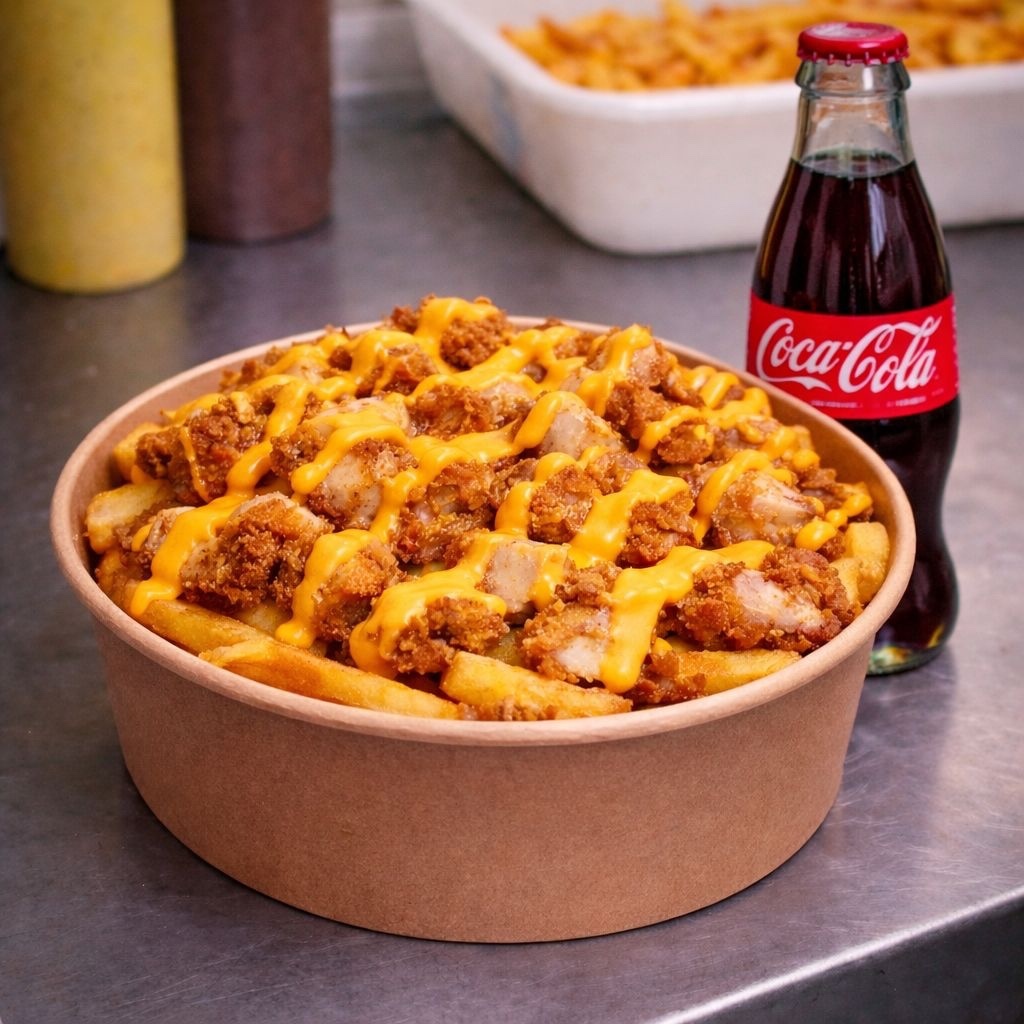 Cheddar Soslu Cajun Bowl Menü