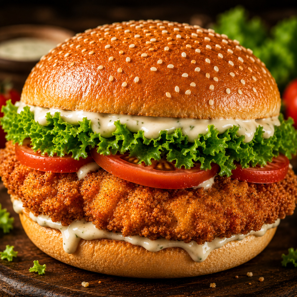 Ranch Chicken Burger