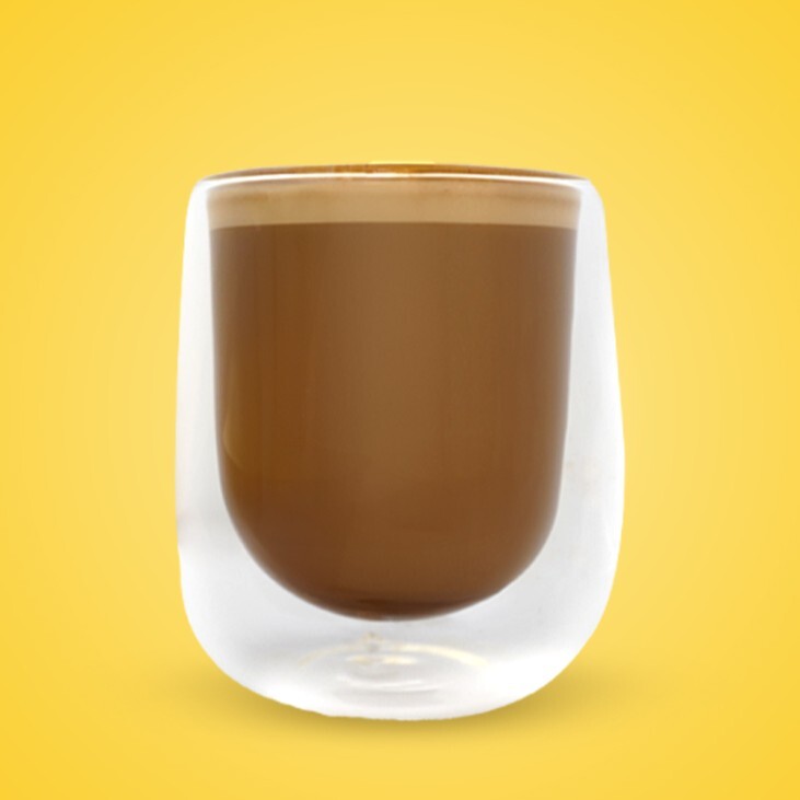 Hot Flat White Coffee