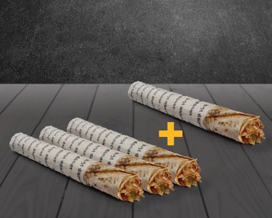 3+1 Tavuk 45cm Maxi Dürüm