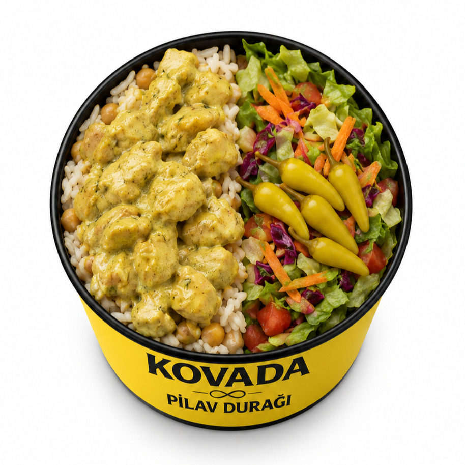 Kovada Pilav Üstü Köri Soslu Tavuk