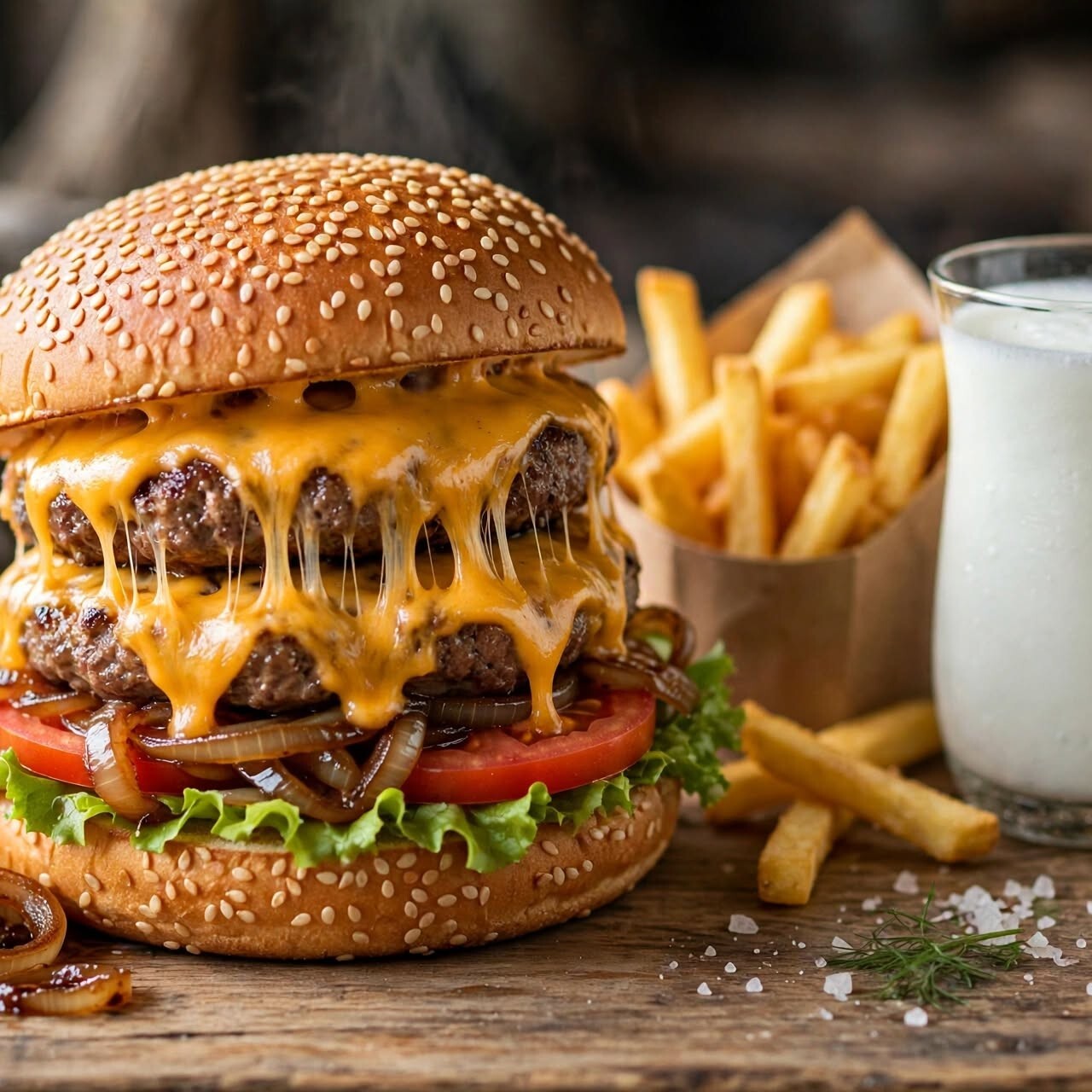 Janti Double Cheeseburger Menü