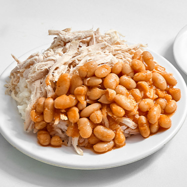 Tavuklu Kuru fasulyeli pilav ( Tam )