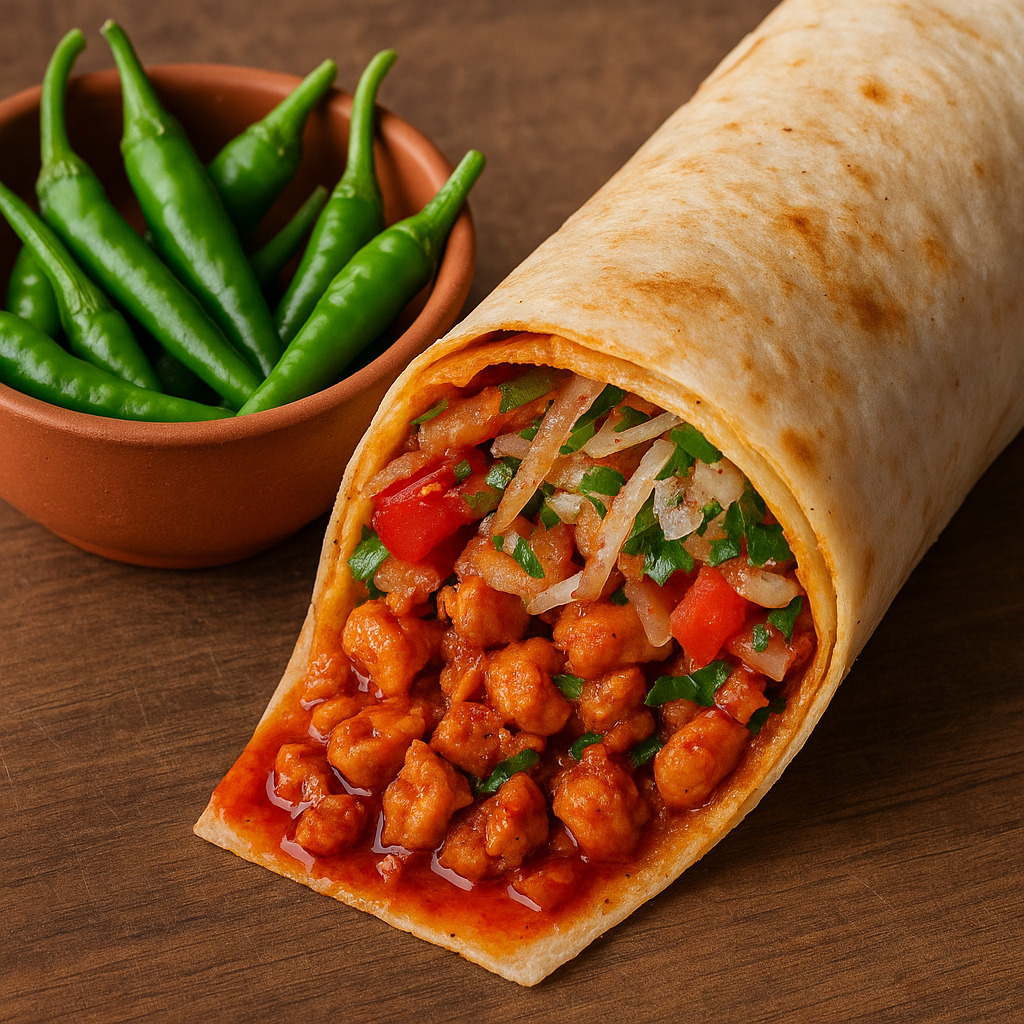 Acı Soslu Tavuk Tantuni Dürüm