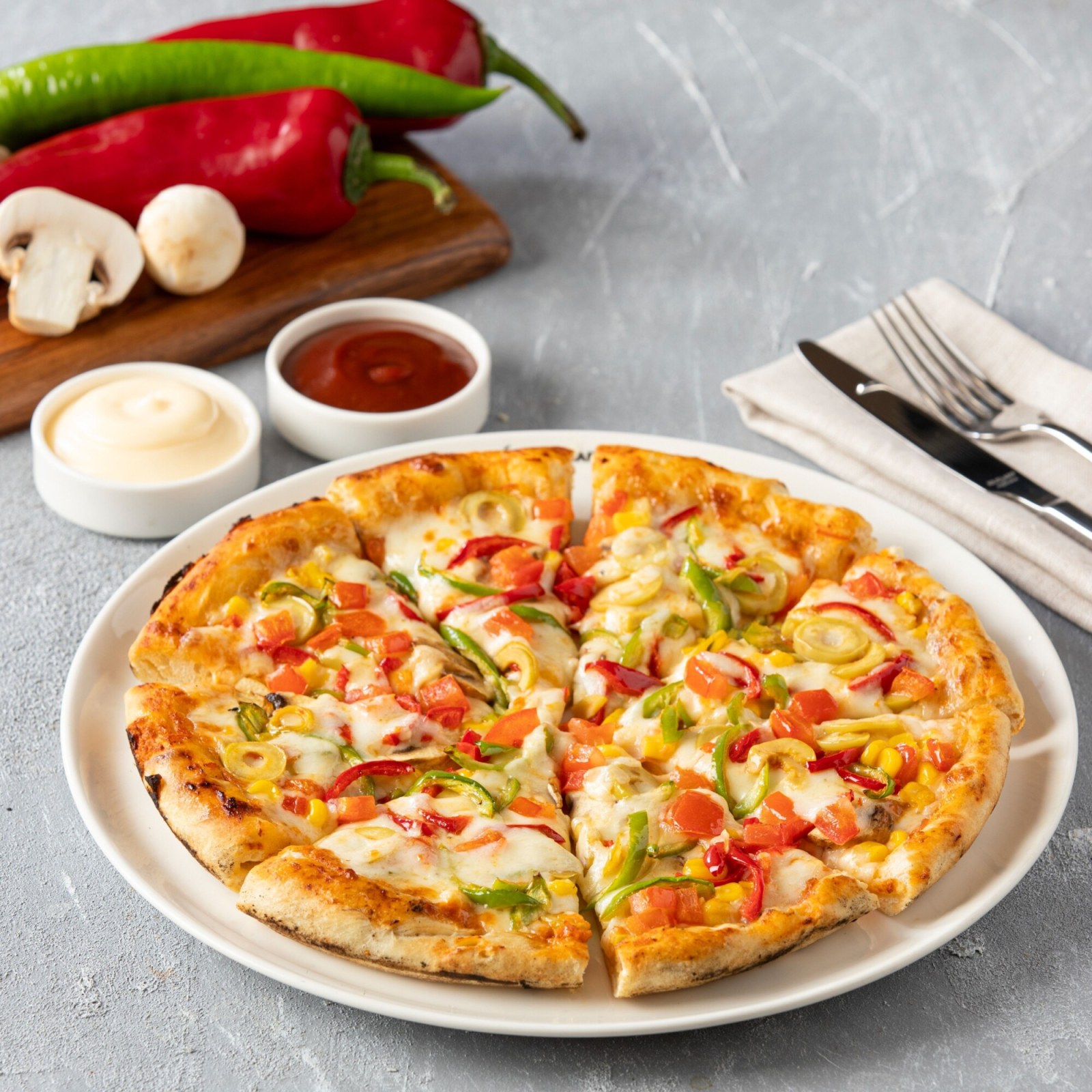 Büyük Boy Vegeterian Pizza(570 g)