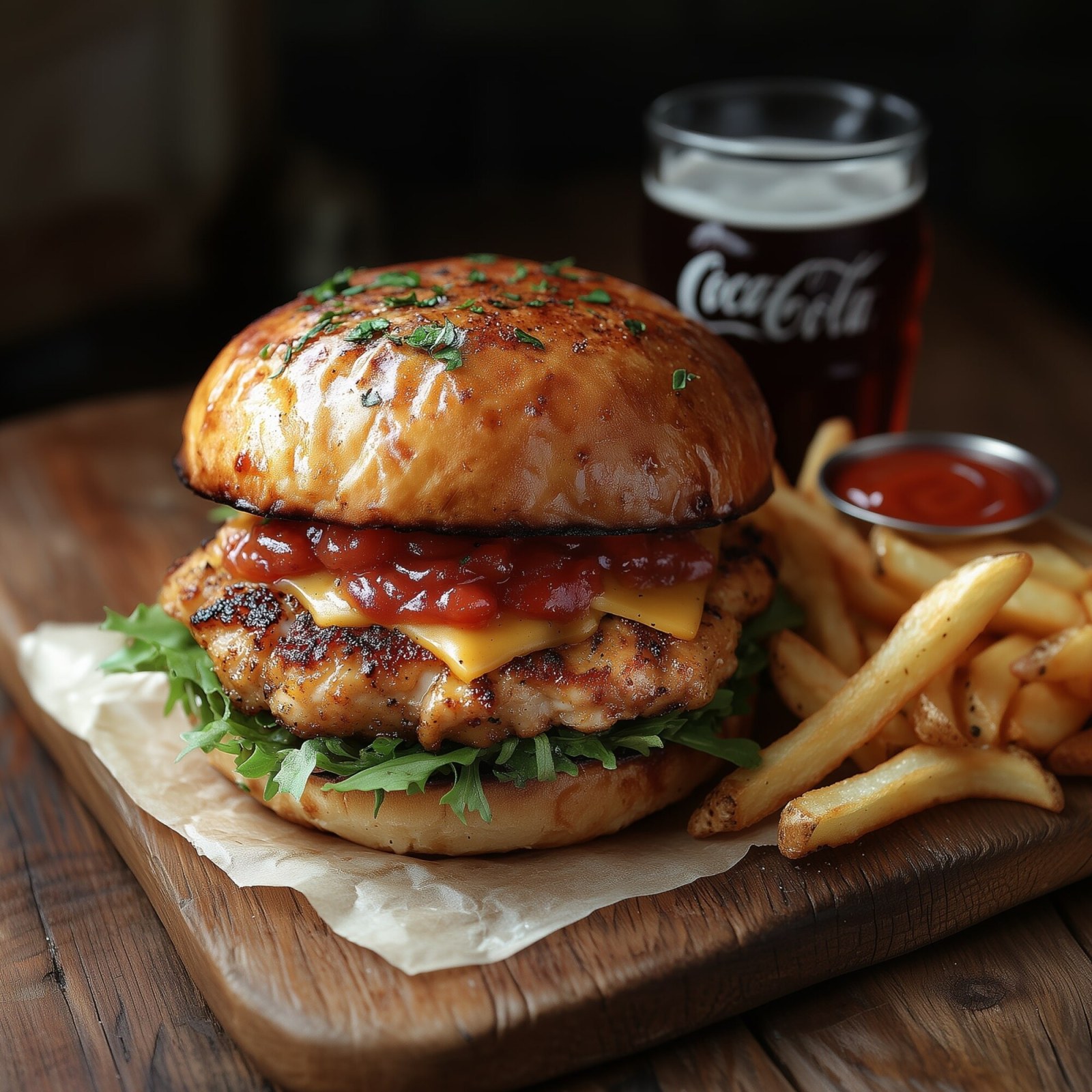 Cajun Burger Menü