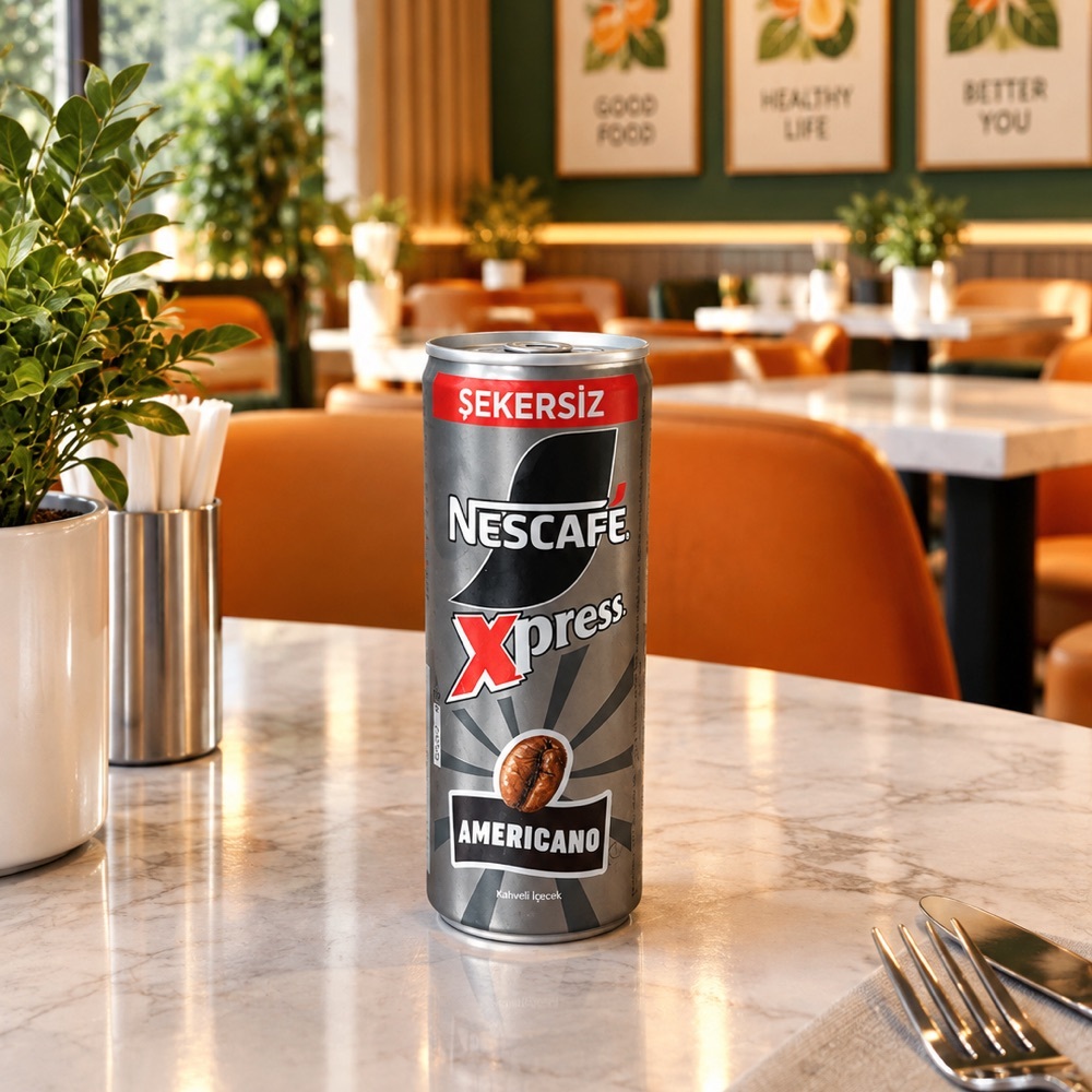 Nescafe Americano soğuk kahve (şekersiz)