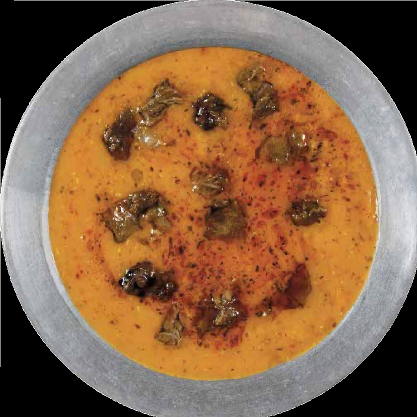 Kavurmalı Mercimek Çorbası