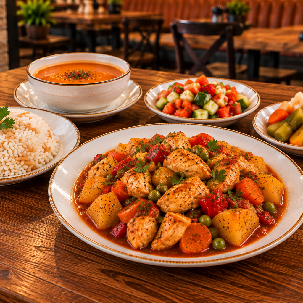 Tavuklu Yemek Menü