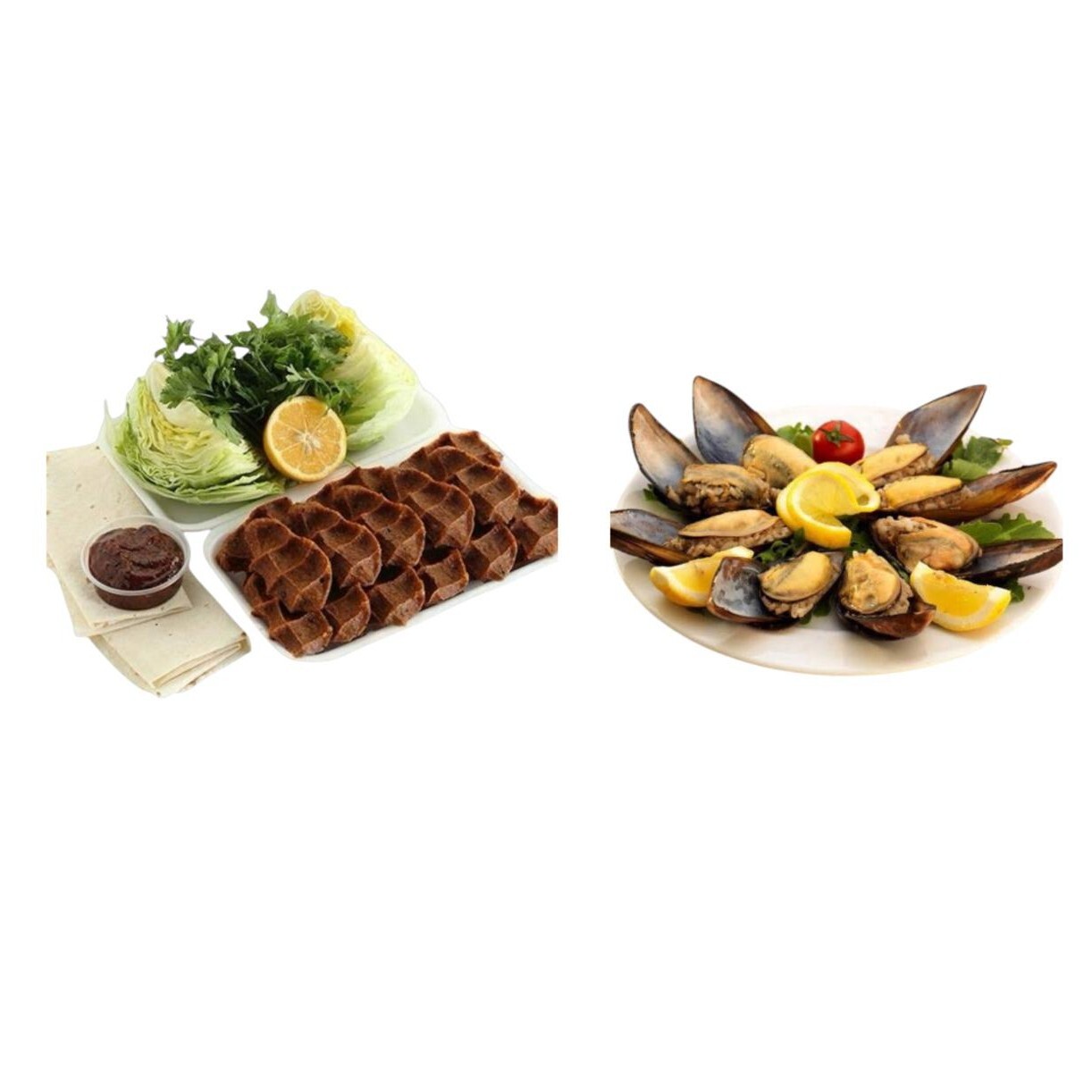 500 gr Çiğ Köfte + 500 gr Midye Dolma
