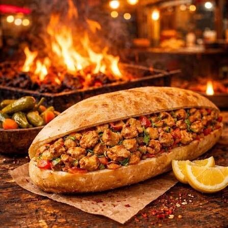 Mersin Usulü Tavuk Tantuni (Ekmek Arası)