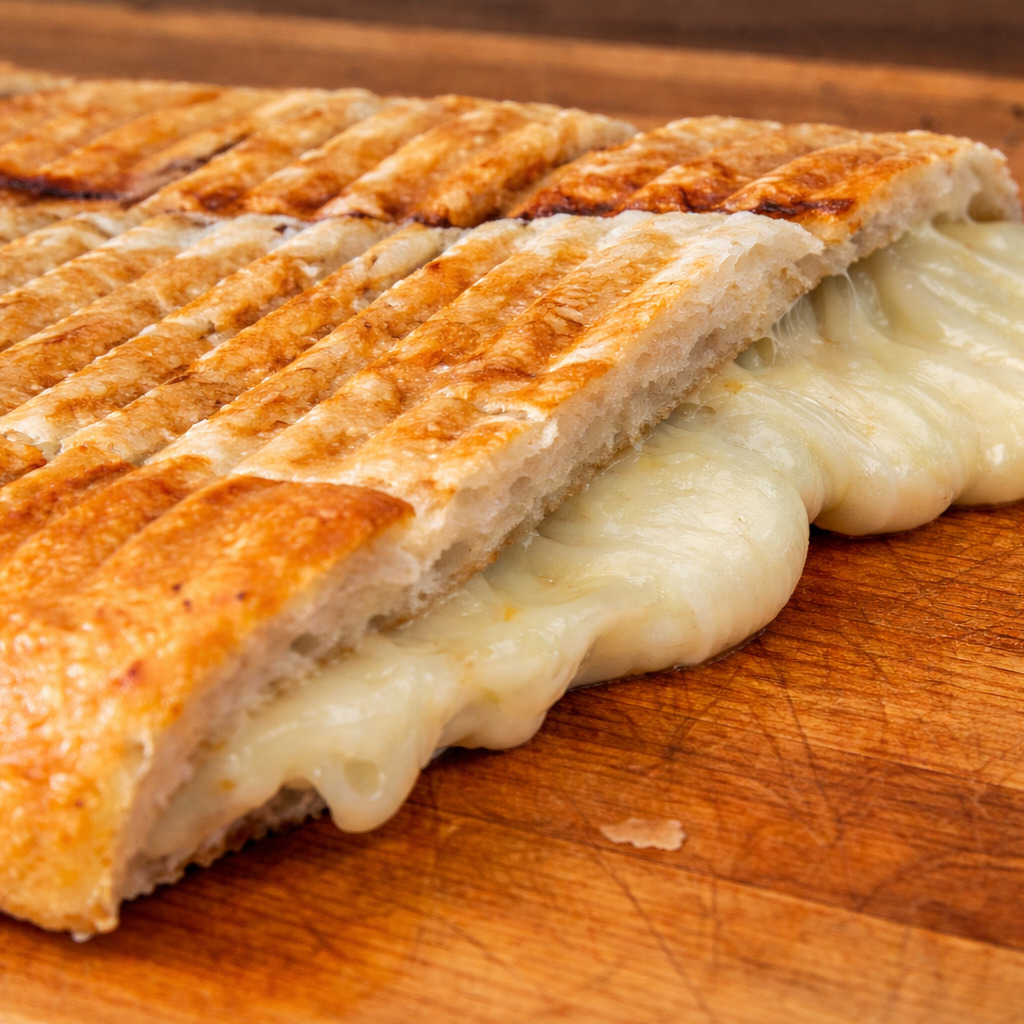 Yarım Ekmek Kaşarlı Tost