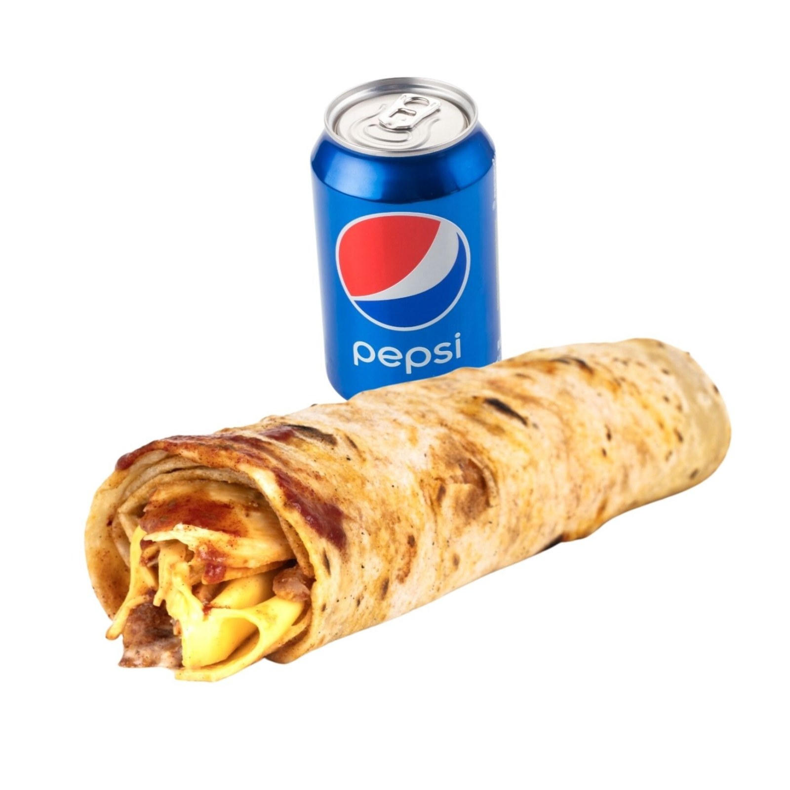 Cheddarlı Tavuk Döner Dürüm + Pepsi (330 ml)