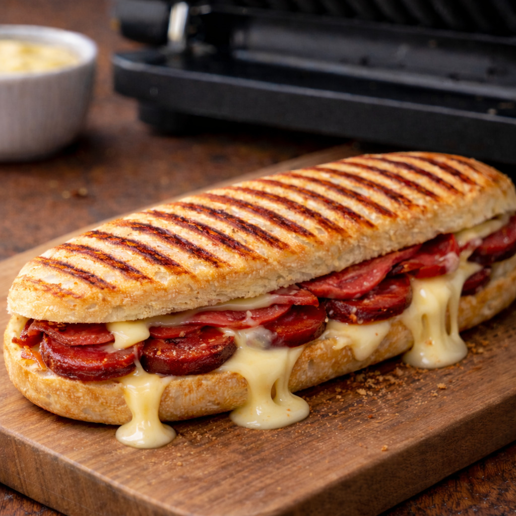 Pastırma Sucuk Kaşarlı Tost